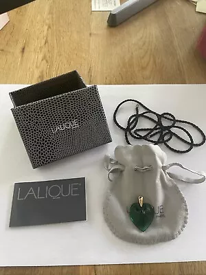 Lalique Pendant Green Heart • £120