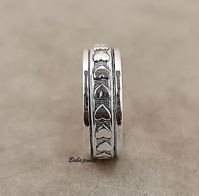 Spinner Ring 925 Sterling Silver Ring Meditation Ring Handmade Gift Jewelry QS07 • $9.86