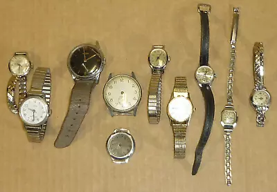 Job Lot Of Watches Modern & Vintage Rodania Siro Medana Larex Timex Sekonda Etc. • $1.23