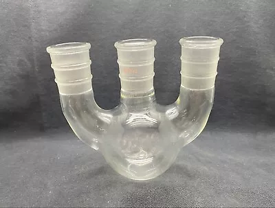 Laboratory Glass 250mL 3-Neck Vertical Round Bottom Reaction Flask  29/42 • $19.49