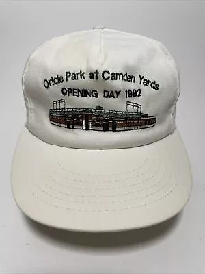 Vintage Oriole Park At Camden Yards Hat Cap Snapback Opening Day 1992 MLB Annco • $24.97