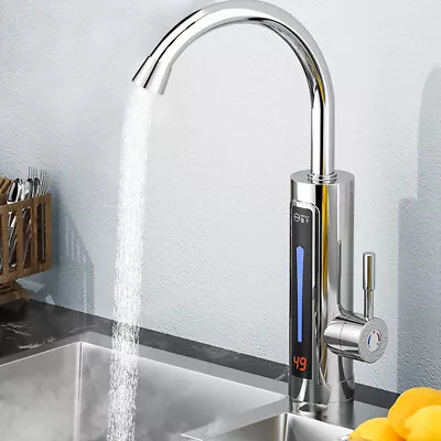 3300W Instant Heating Tap Electric Kitchen Bathroom Hot Water Heater Faucet Tap • £19.99