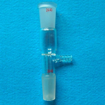 $7.98 • Buy 24/40,Glass Straight Tube Vacuum Take-off Adapter,Gas Inlet Adapter