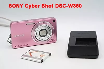SONY Cyber Shot DSC-W350 Pink Digital Camera 4x  14.1 Megapixels 90%new • $156