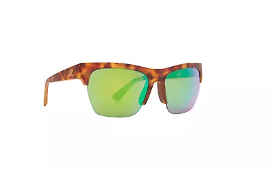 VonZipper Formula Sunglasses Tort Satin / Green Chrome Wildlife Polarized Lens • $190