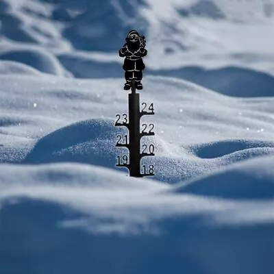 24inch Metal Snow Gauge Detachable Snow Measuring Stick Rain Gauge Stakes US • $19.99