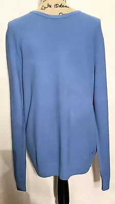 $11.75 • Buy Kenneth Cole Mens Long Sleeve Blue Thermal Crewneck Shirt Large ￼ Viscose Cotton