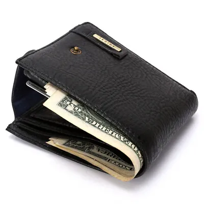 Men's Multifunction Leather Wallet Zipper Coin Purse Credit Card Holder Wallets • $9.89