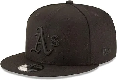 Authentic MLB Oakland Athletics 9FIFTY Snap-Back New Era Cap -Black/Black • $30
