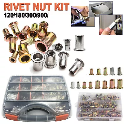 120/900/1450 Rivet Nut Kit Rivnut Nutsert Assort Nut Setter Thread Setting Tool • $13.99