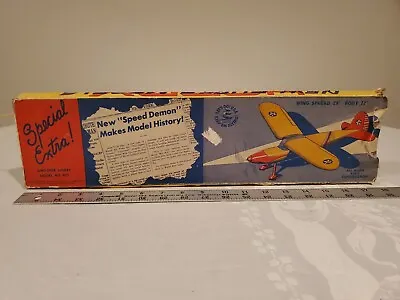 WW2 Vintage Speed Demon #15 Balsa Wood Plane Hobby Model  • $149.98
