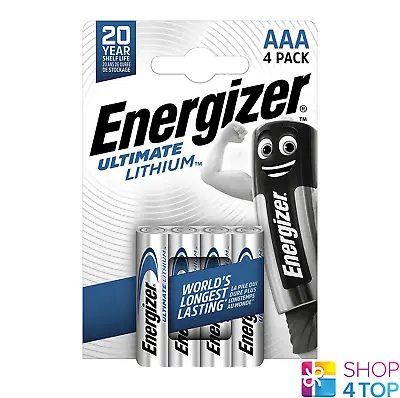 4 Energizer Aaa Ultimate Lithium L92 Batteries 1.5v Micro Mini Stilo • $27.40