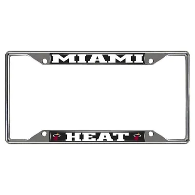 Fanmats NBA Miami Heat Chrome Metal License Plate Frame  • $10.78