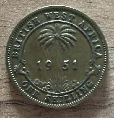 £2.49 • Buy 1951 British West Africa 1 One Shilling Kgvi Coin