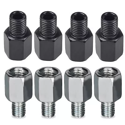 Mirror Adapters 10mm To 8mm Or 10mm To10mm Motorcycle Scooter Clockwise Threaded • $8.73