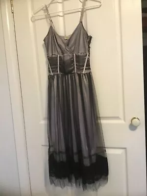 $38 • Buy Karen Millen Dress Sz 10 Black Grey/Neutral Formal Evening Party Wedding RRP$399