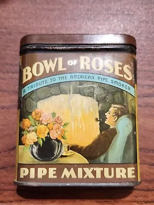 Bowl Of Roses Pipe Mixture Pocket Tin-EMPTY • $185