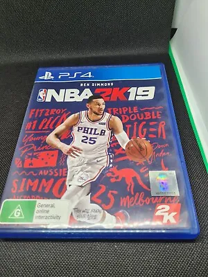 NBA 2K19 (Ben Simmons) PS4 Sony PlayStation 4 Very Good Condition Free Post  Pal • $7.20