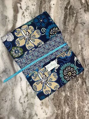 Vera Bradley Mod Floral Blue Soft Book Cover Case BIBLE COVER PAPERBACK COVER-B • $12.60