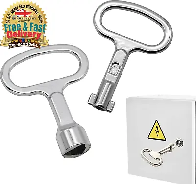 £5.35 • Buy Meter Box Key Triangle Key Round Key 2Pcs Gas Electric Utility Meter Box Key, S