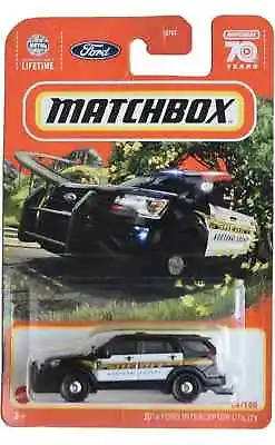 Matchbox 2016 Ford Interceptor Utility Kootenal County Sheriff Matchbox 70 Years • $8.90