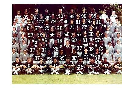 1984 Oakland Raiders 8.5x11 Team Photo  California Football Nfl  • $9.95