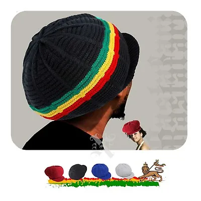 100% Cotton Rasta Dreadlocks Cap Hat Dancehall Reggae Africa Jamaica Marley Peak • $19.99