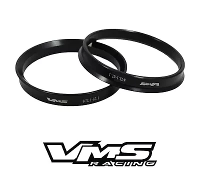 $12.95 • Buy X2 VMS RACING HUB CENTRIC CENTERING RINGS 73.1MM (WHEEL) TO 66.9MM (HUB)