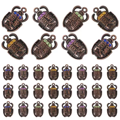 40pcs Crystal Beetle Charms For Jewelry Making-QL • $11.39