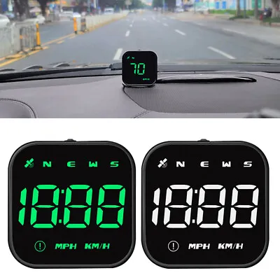 Digital GPS Speedometer Car HUD Head Up Display MPH KMH Compass Overspeed Alarm • £13.78