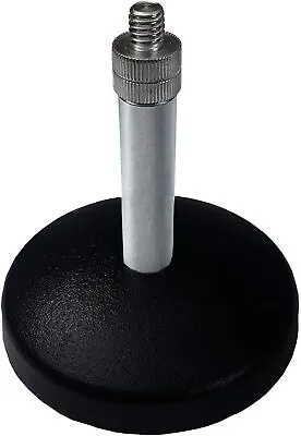Desk Microphone Table Stand - Mini Round Foot Base - Short Clip Holder • £15.99