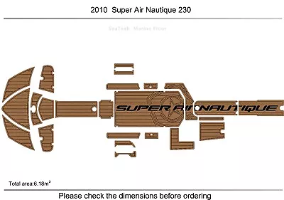 2010 Super Air Nautique 230 Cockpit & Swimming Platform1/4  6mm  Faux Teak Floor • $849