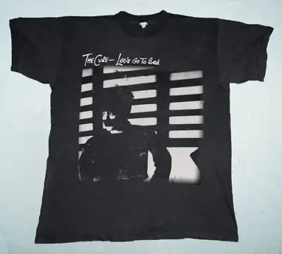 The Cure -Let's Go To Bed T-shirt Vintage Retro Style 80 Tour Black Cotton T-Shi • $21.98