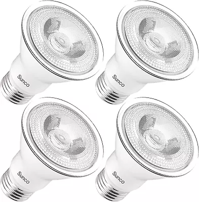 4 Pack PAR20 LED Bulbs 40W Equivalent 7W Dimmable 2700K Soft White 470 LM E26 • $24.70