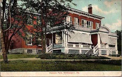 Postcard Olympia Park In McKeesport Pennsylvania • $8