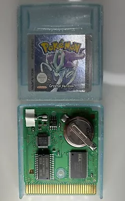 Pokemon Crystal Gameboy Color Cartridge Original Battery Authentic Genuine • £68.99