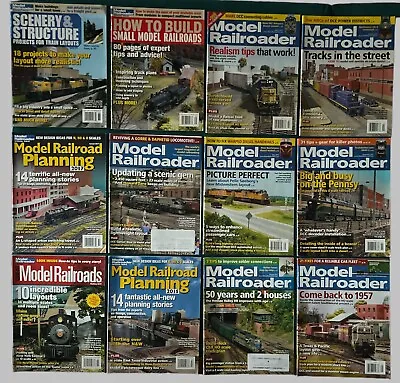 Model Railroader Magazines 12 Issues Model Railroad Planning & Scenery Structure • $22.49