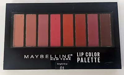 LOT OF 4 - MAYBELLINE LIP COLOR PALETTE #01 0.14oz EACH **NEW & SEALED** • $18.69