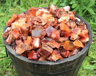 1/2 Lb Bulk Lot Natural Rough Carnelian (Raw Stone Crystal MADAGASCAR 8 Oz) • $11.40