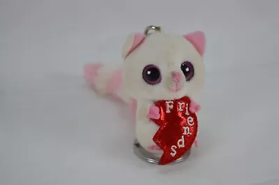 Soft Toy Yoo Hoo & Friends - Pammee The Fox - Keyring - Pink And White - VGC • £7