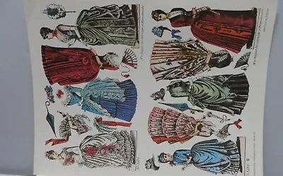 2 Sheet Vintage 1980 Repro.  German National Museum Victorian   Paper Dolls    1 • $8.95