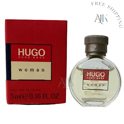 Hugo Woman By Hugo Boss 0.16 Oz/ 5 Ml EDT Splash Mini Perfume For Women/ VINTAGE • $24.95