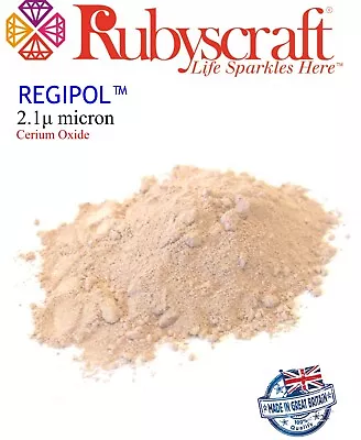 Regipol~cerium Oxide~genuine Regipol~glass Polishing Powder 2.1microns • £4.75
