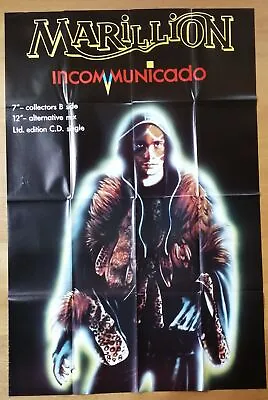 MARILLION Incommunicado Original UK Promo Poster '87 60 X40  • $29