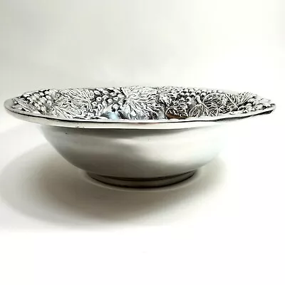Polished Aluminum Serving Bowl Grapevine Dish Old Town Imports  • $24.91