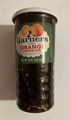 Vintage 1970's NOS Garners Pure Orange Marmalade Full Jelly Glass Jar Metal Lid • $59.99