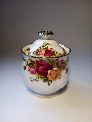 Royal Albert Old Country Roses Bone China Jam Preserve Covered Pot • £14