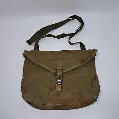 U.S Military M-1928 Meat Can Pouch Khaki Haversack Musette Bag With Strap • $45