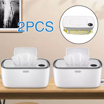 2x Baby Wipes Warmer Portable Wipe Heater Wet Dispenser Holder Travel Case Box • $126.51