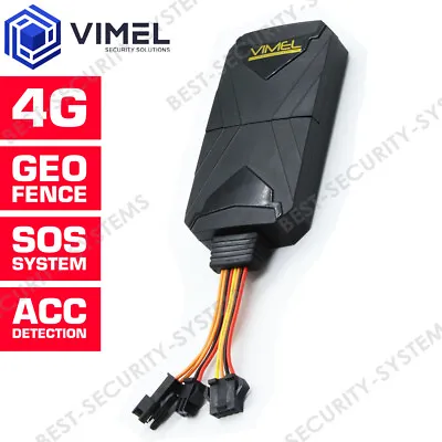 VIMEL 4G GPS Tracker Real Time Remote Listening SOS Hardwired Kit Anti-Theft • $159